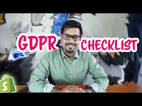 GDPR Compliance Checklist For Shopify Dropshipping Stores