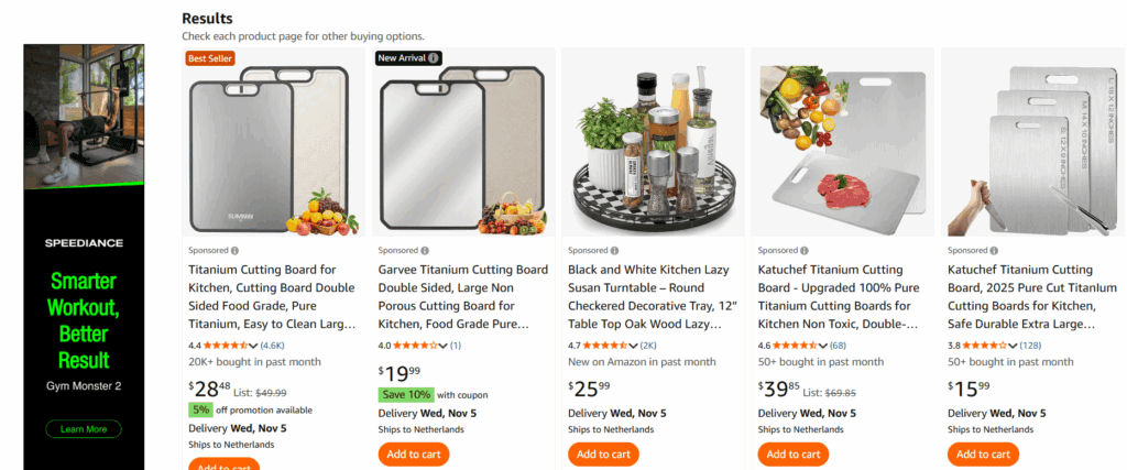 Amazon kitchen category