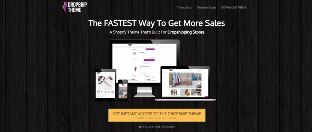 The best Shopify dropshipping themes: The Dropship Theme