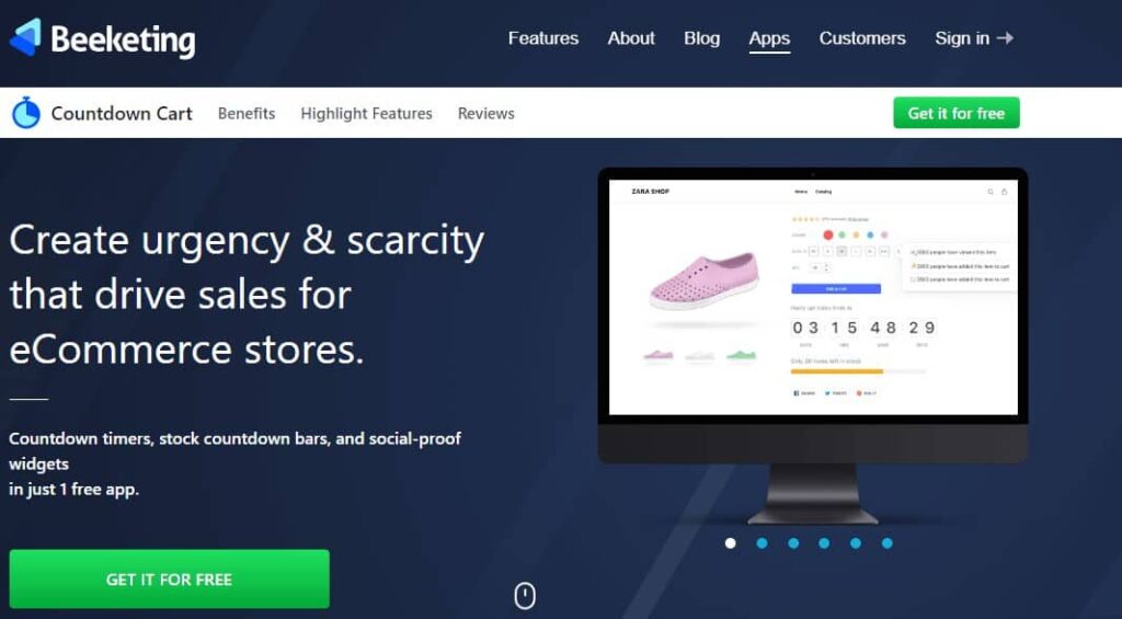 Best Shopify App For Dropshipping Beginners: Countdown Cart