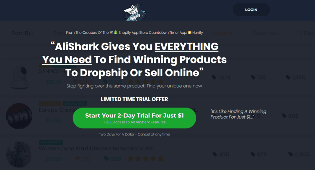 Best Dropshipping Product Research Tools: AliShark