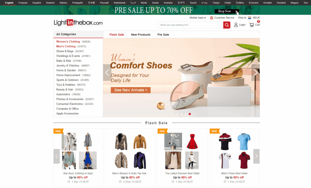 Dropshipping with AliExpress Alternatives: Lightinthebox