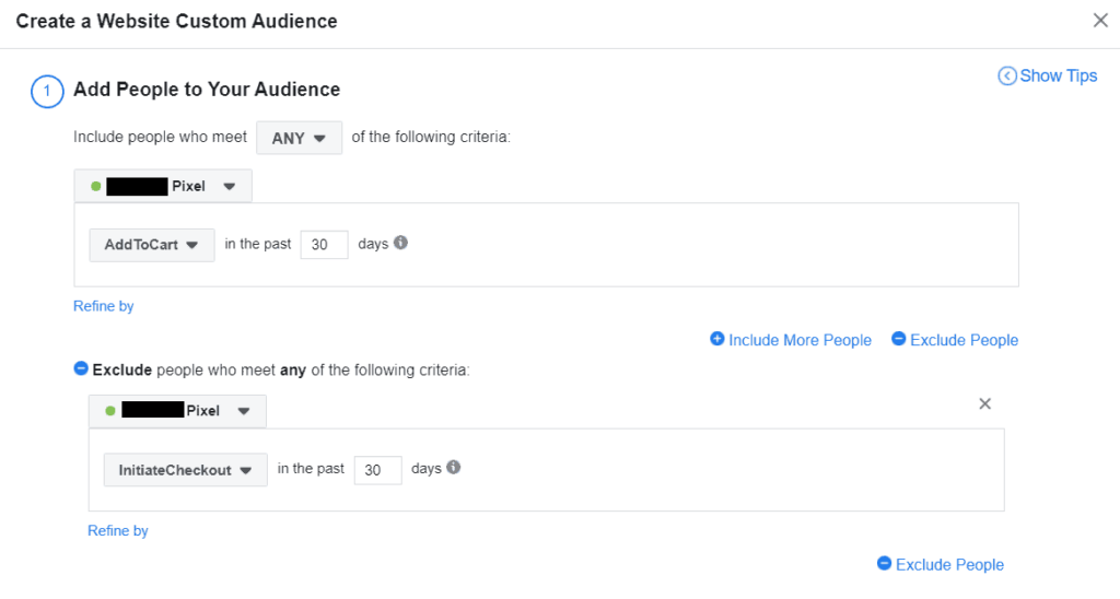 Facebook Ads creating audiences for Lookalike Audiences