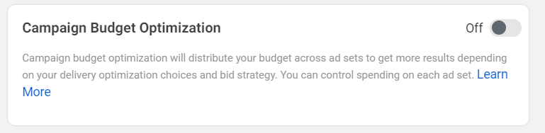 Facebook Ads Campaign Budget Optimization