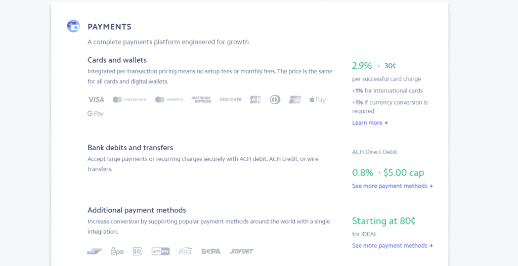 Stripe pricing