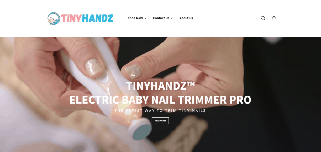 TinyHandz AliExpress dropshipping store example