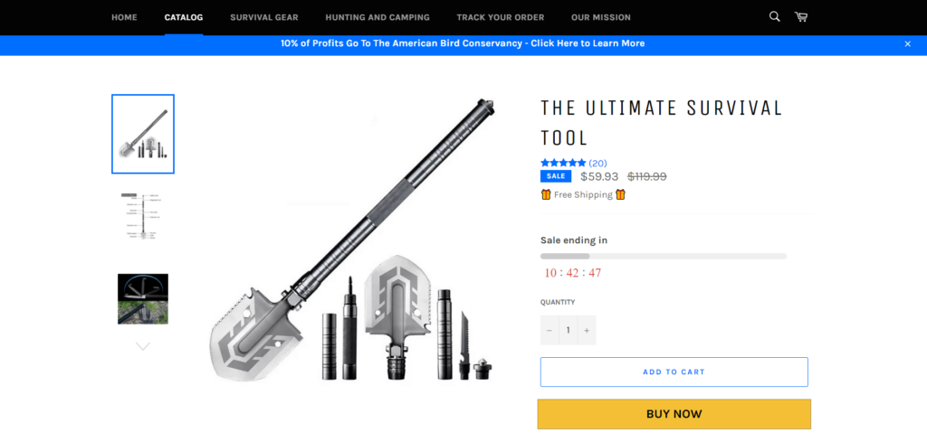 AliExpress dropshipping store product example