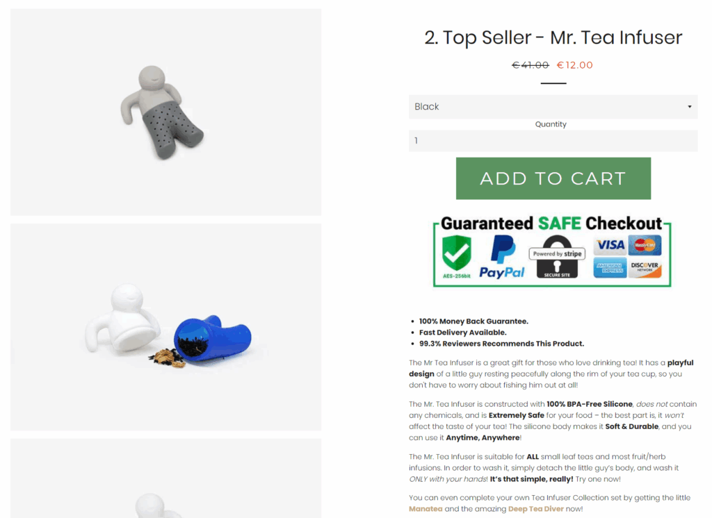 Phonebibi product description example