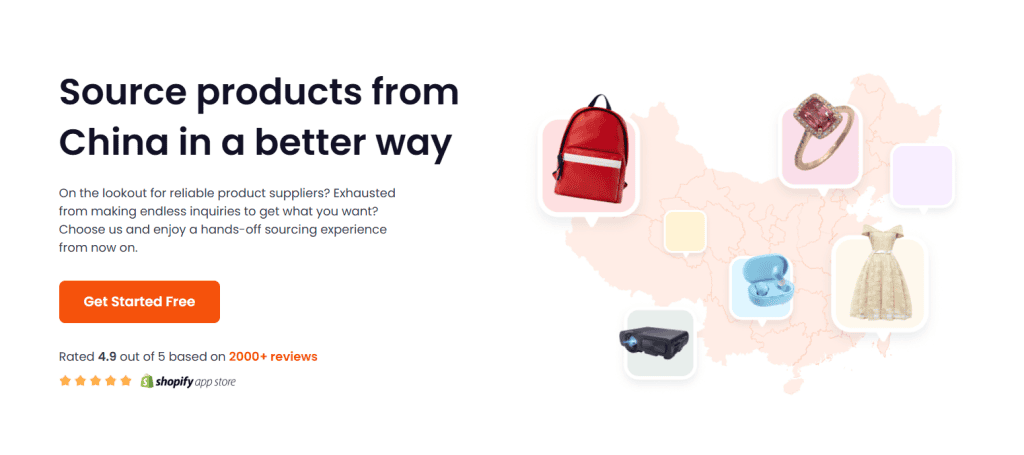 Dropshipman source products from China