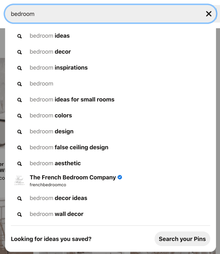 Pinterest keyword suggestions