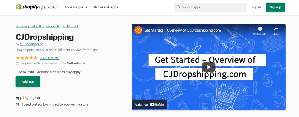 Connect CJdropshipping to a Shopify store