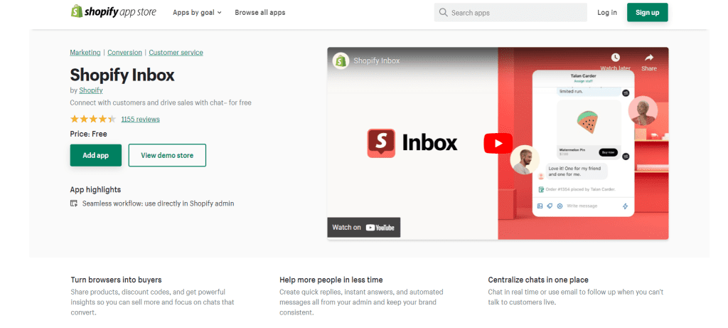 Shopify Inbox