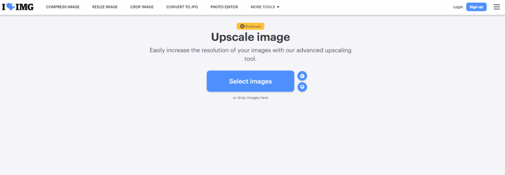I Love IMG upscale image