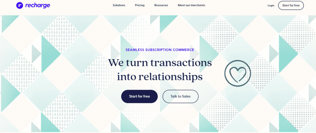 Recharge Payment Homepage