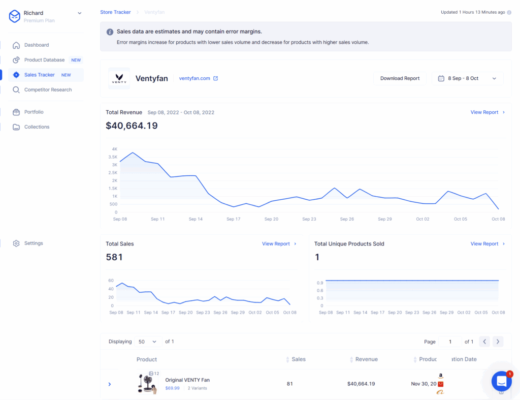 Dropship Store Tracker