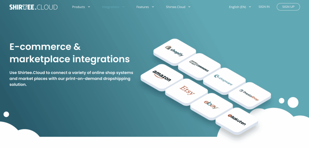 Shirtee integrations