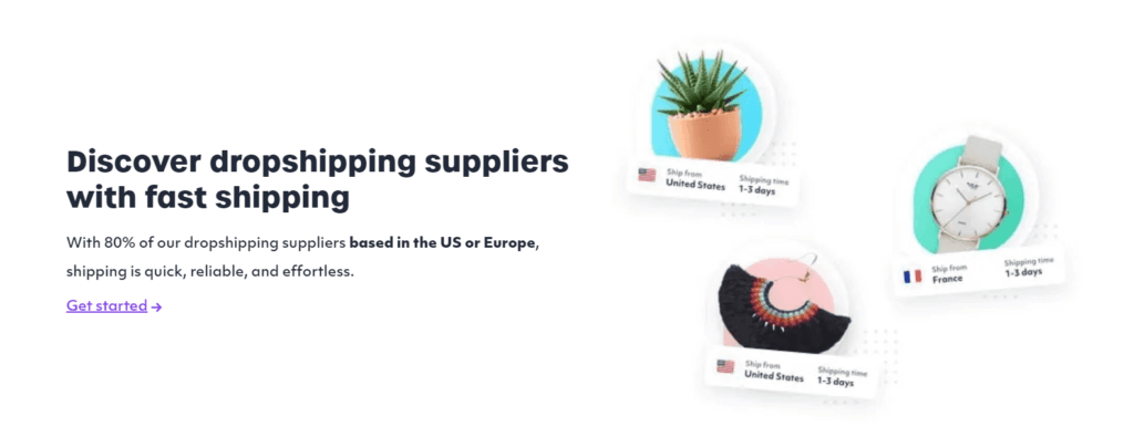 Fast EU and US shipping of Spocket