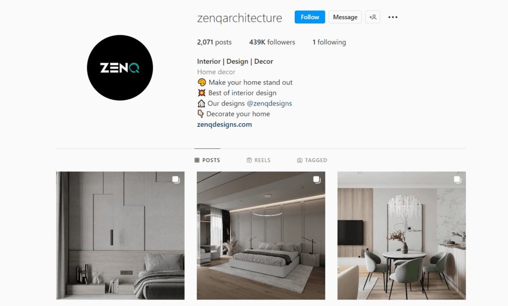 ZenQ Instagram profile