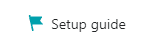 Flag icon of setup guide