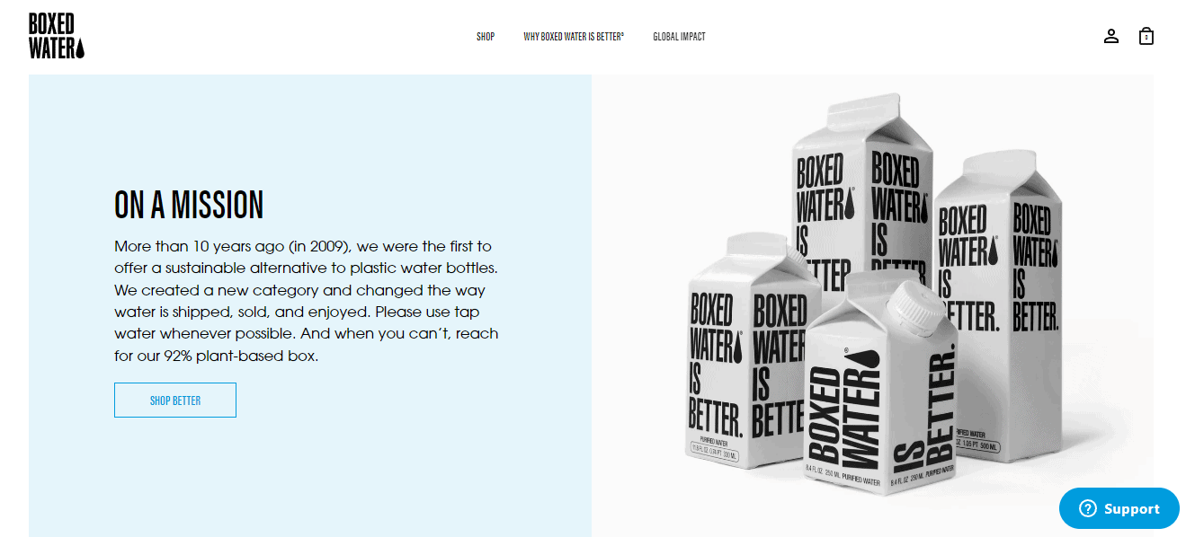 Boxed Out Text Examples 9 About Us Page Examples for Ecommerce Stores (+ 5 Tips)