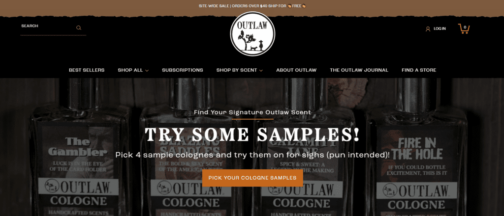 Outlaw homepage