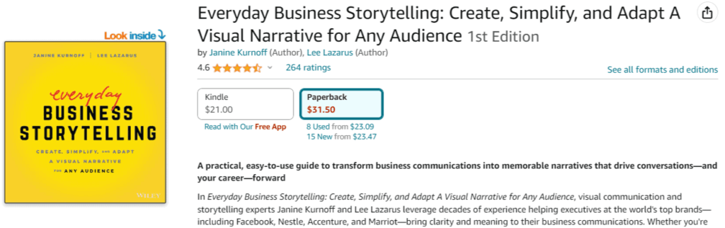 Everyday business storytelling amazon book