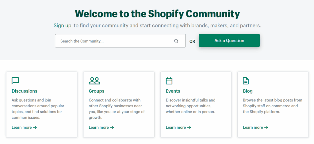 Community of Shopify