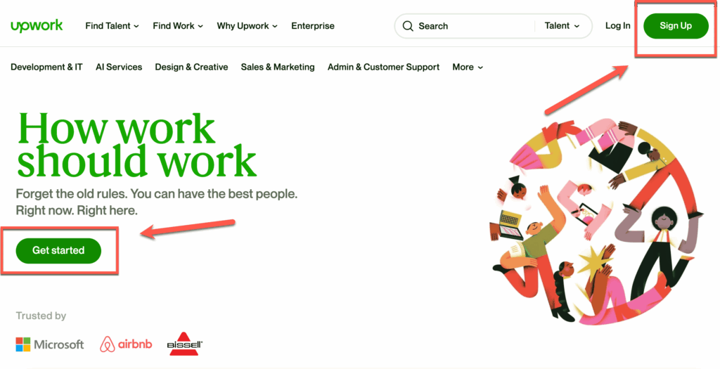 Get started with Upwork