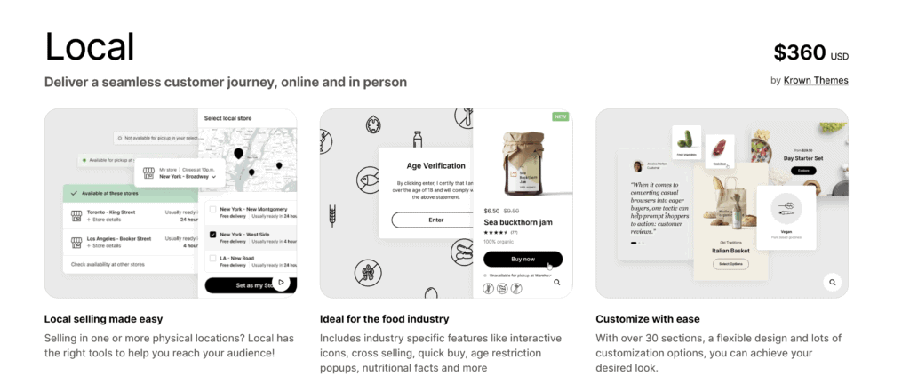 Local theme highlights