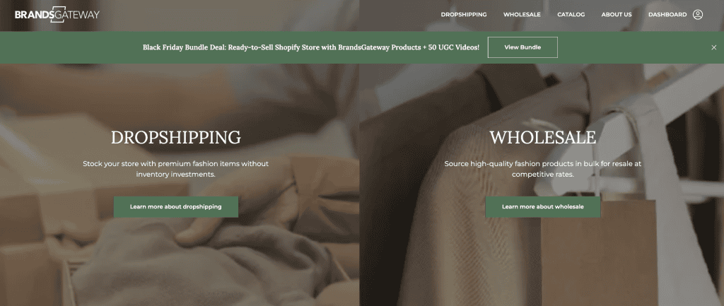 Home page of Brandsgateway