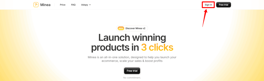 Sign in to Minea