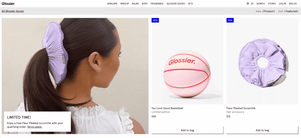 Glossier products