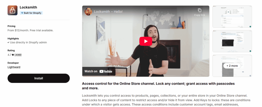 Locksmith app