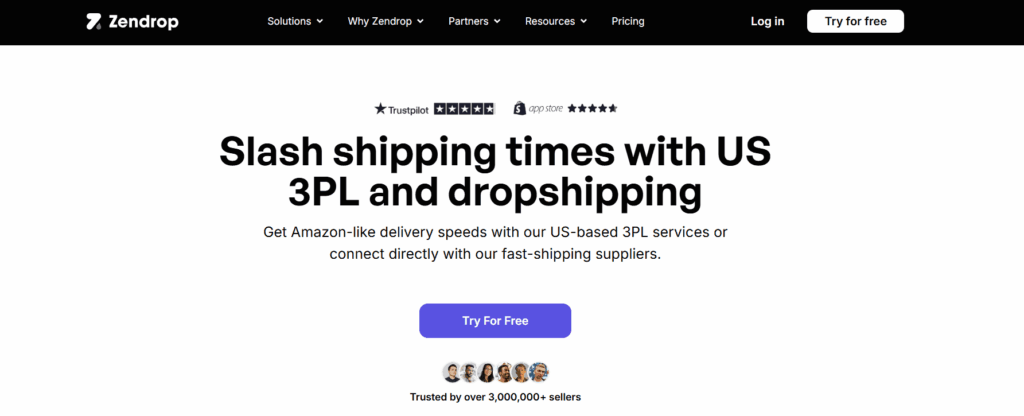 Zendrop US 3PL dropshipping