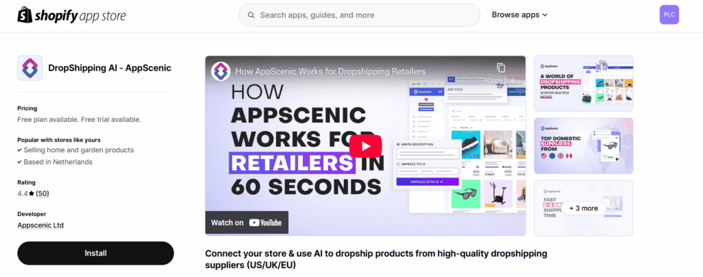AppScenic Shopify app