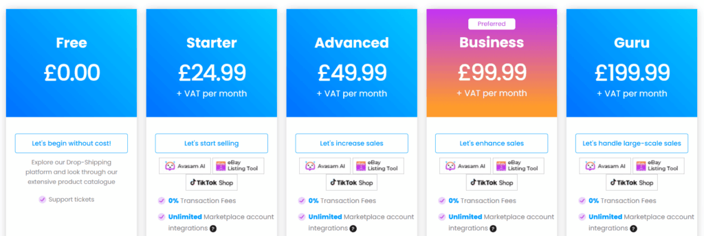 Avasam pricing