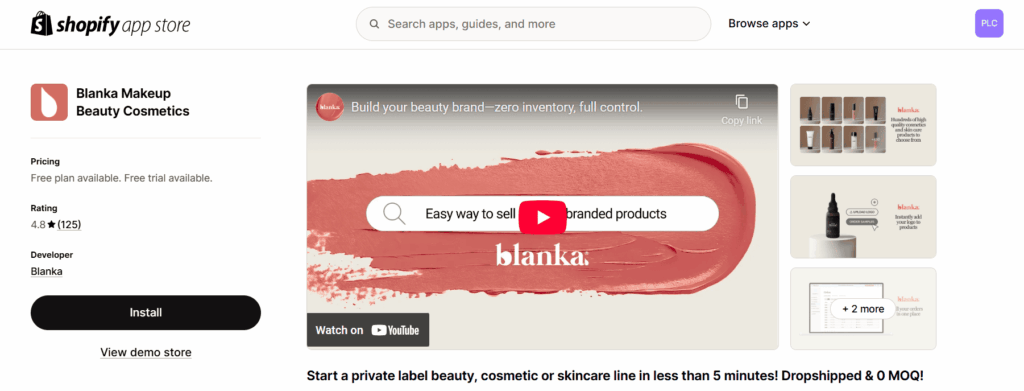 Blanka Shopify app