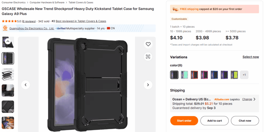 Shockproof tablet case for kids