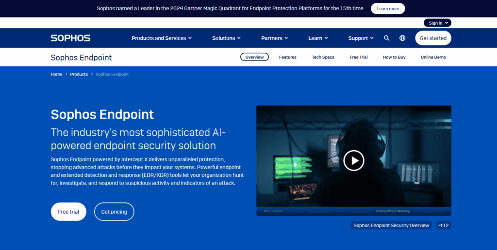 Sophos Endpoint
homepage
