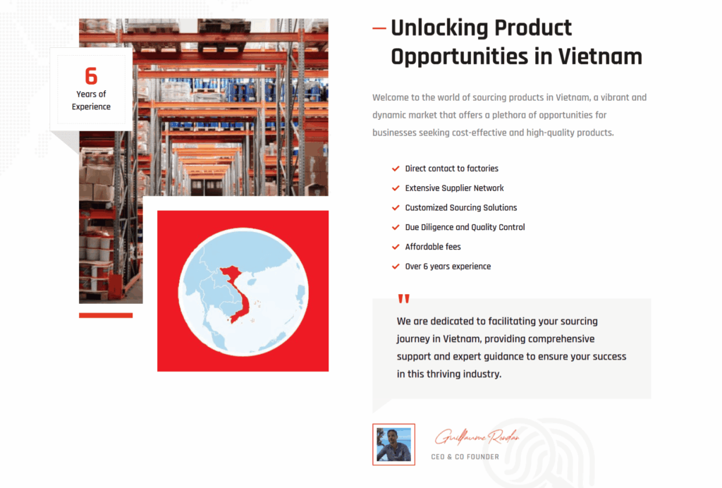 Vietnam sourcing agent benefits