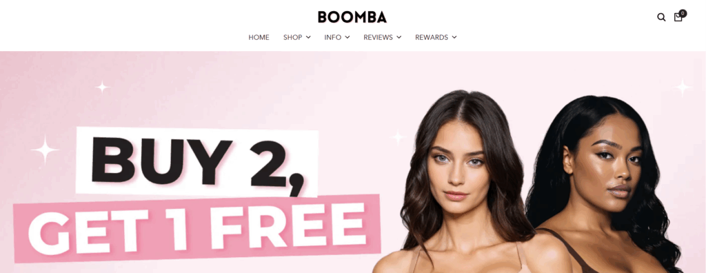 Boomba homepage