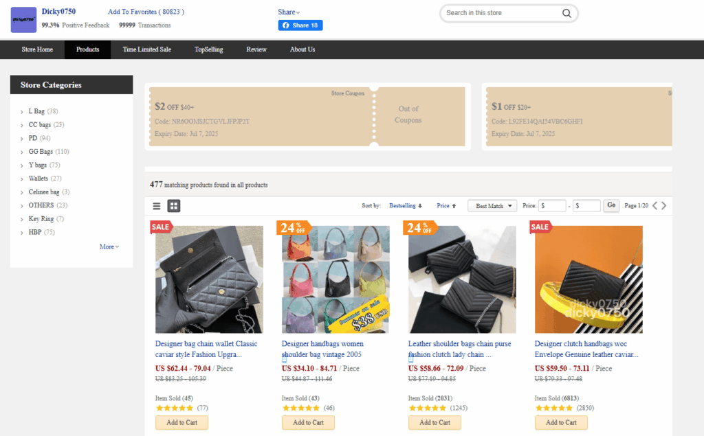 Dicky0750 DHGate store
