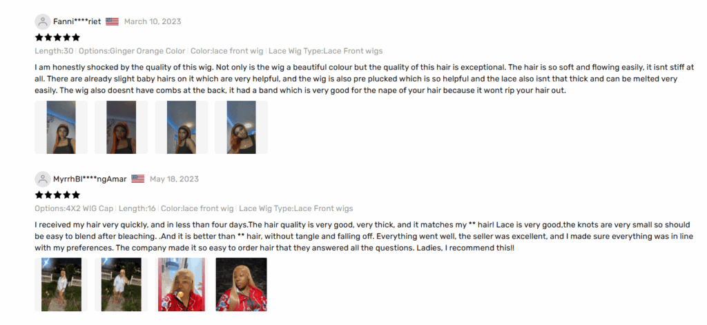 Fashion Girl Hair DHGate store product review