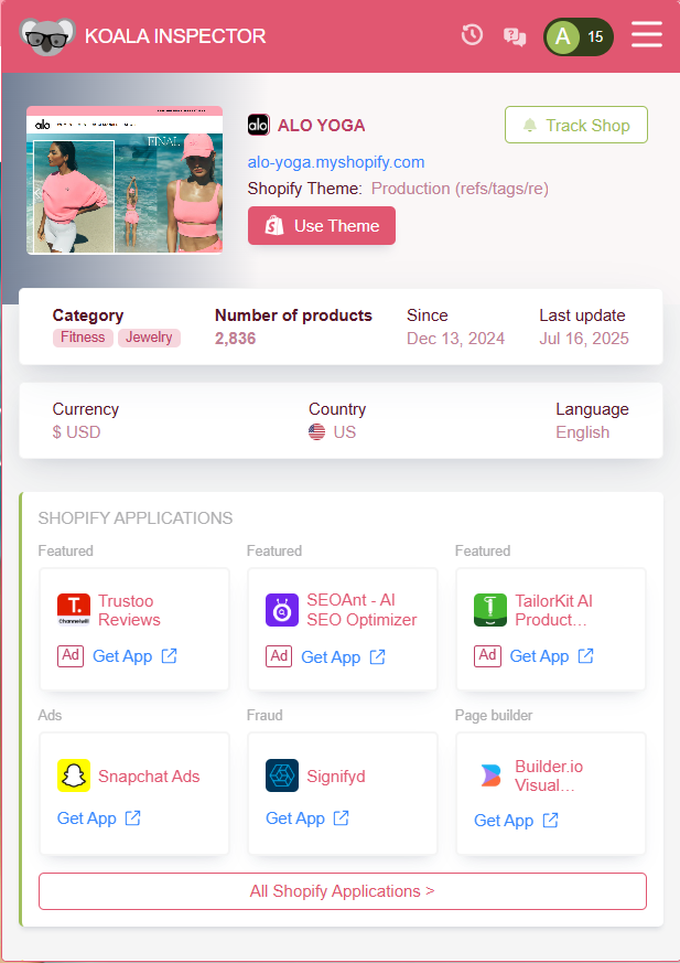 Koala Inspector products