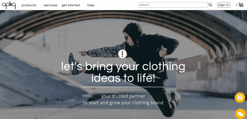 Apliiq homepage