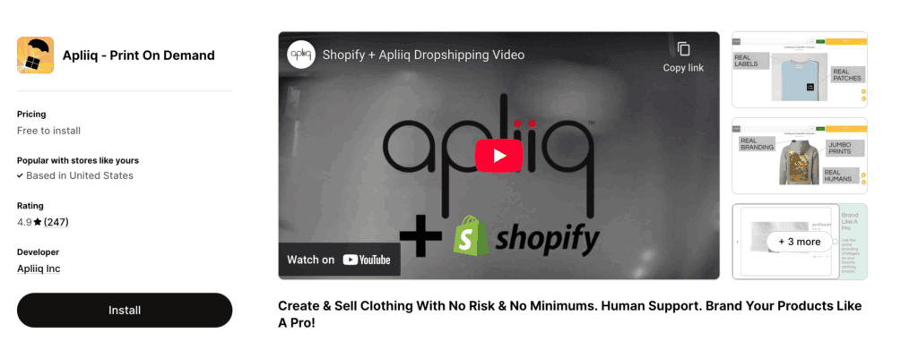 Apliiq shopify app reviews