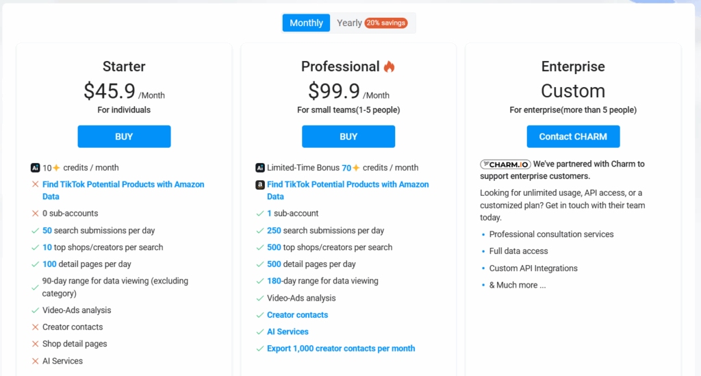 Kalodata pricing