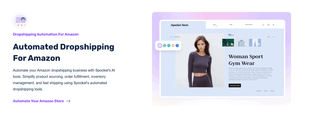 Spocket automated dropshipping for amazon
