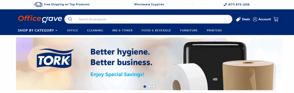 OfficeCrave homepage