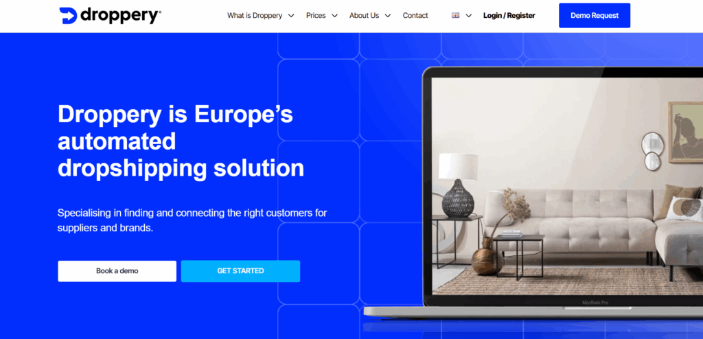 Droppery homepage